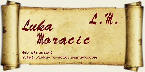 Luka Moračić vizit kartica